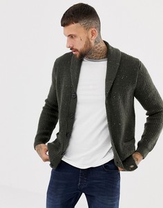 Темно-серый кардиган с шалевым воротником ASOS DESIGN - Серый
