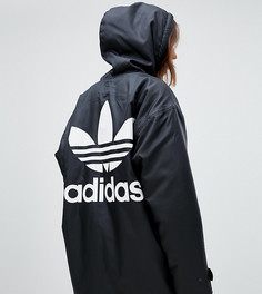 Черная куртка с капюшоном и логотипом на спине adidas Originals - Черный