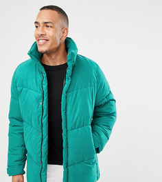 Зеленая дутая куртка свободного кроя ASOS DESIGN Tall - Зеленый