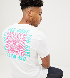 Свободная удлиненная футболка с принтом ASOS DESIGN Tall - Белый