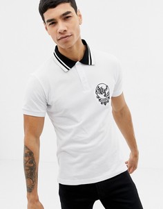 Футболка-поло с логотипом на груди Versace Jeans - Черный