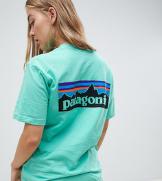 Зеленая oversize-футболка с логотипом Patagonia P-6 Responsibili-Tee - Зеленый