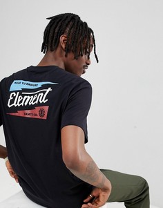Черная футболка с принтом Element Gizmo - Черный