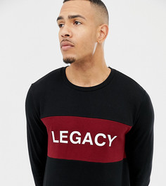Свитшот (черный/красный) Burton Menswear Big & Tall - Черный