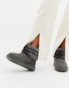 Серые стеганые сапоги Ugg Fluff - Серый