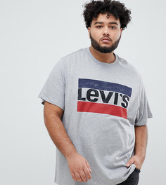 Серая футболка с логотипом Levis plus sportwear - Серый Levis®