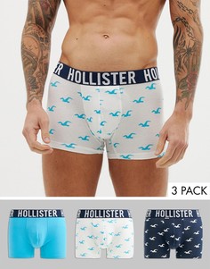 Набор из 3 боксеров-брифов с логотипом Hollister - Мульти