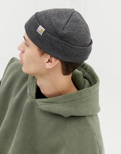 Серая шапка-бини Carhartt WIP - Серый