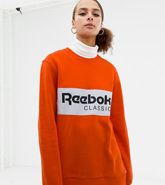 Ярко-оранжевый свитшот с логотипом Reebok Classics - Оранжевый