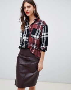 Оversize-рубашка в клетку River Island - Мульти