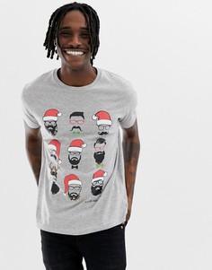 Новогодняя футболка Brave Soul - Серый