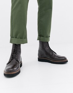 Ботинки на толстой подошве со шнуровкой Farah Jeans - Коричневый