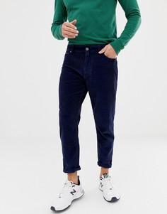 Темно-синие зауженные вельветовые брюки Tommy Jeans - Темно-синий