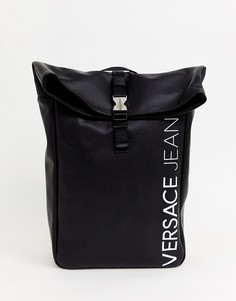 Рюкзак с принтом логотипа Versace Jeans - Черный