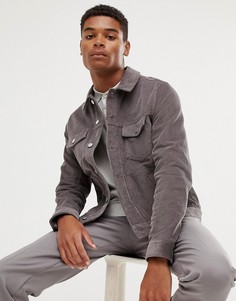 Серая вельветовая куртка ASOS DESIGN - Серый