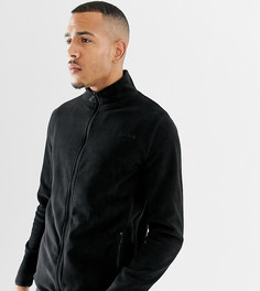 Черная флисовая куртка на молнии ASOS 4505 Tall - Черный