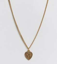 Ожерелье с подвеской-сердечком и позолотой 18 карат Regal Rose - Золотой