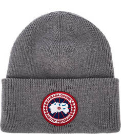 Шерстяная шапка мелкой вязки с отворотом Canada Goose