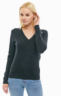 Шерстяной джемпер с треугольным вырезом United Colors of Benetton