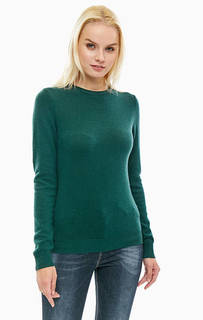 Джемпер из шерсти зеленого цвета United Colors of Benetton