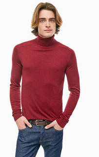 Тонкая водолазка бордового цвета United Colors of Benetton