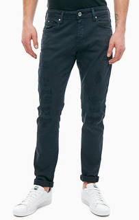 Синие джинсы зауженного кроя с застежкой болты Norton Carrot Gas