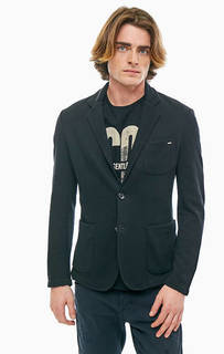 Черный трикотажный пиджак на пуговицах Gas