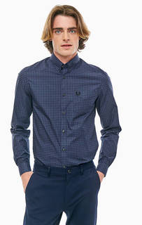 Хлопковая рубашка в клетку с карманом Fred Perry