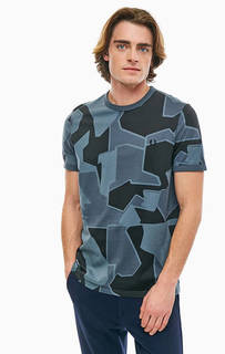 Футболка из хлопка с камуфляжным принтом Fred Perry