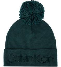 Шапка мелкой вязки с помпоном Calvin Klein Jeans