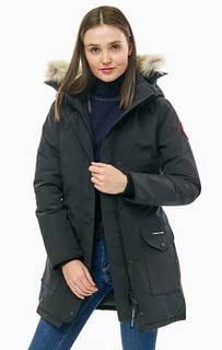 Приталенная парка-пуховик черного цвета Trillium Parka Canada Goose