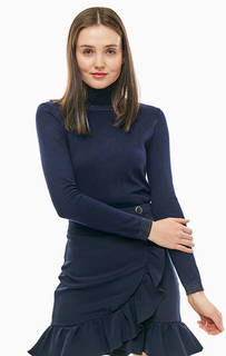 Водолазка синего цвета с длинными рукавами Kocca