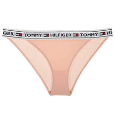 Хлопковые трусы-слипы кораллового цвета Tommy Hilfiger