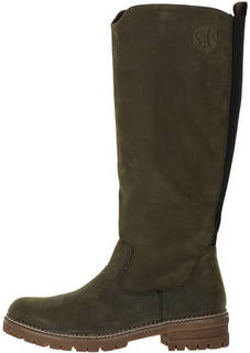 Демисезонные сапоги цвета хаки S.Oliver