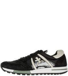 Кроссовки черного цвета на шнуровке Premiata