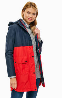 Двухцветная демисезонная куртка со съемным капюшоном Barbour