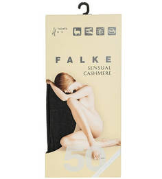 Плотные серые колготки Sensual Cashmere Falke