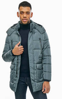 Удлиненная куртка со съемным капюшоном Geox