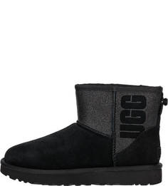 Замшевые утепленные полусапоги Classic Mini UGG Australia