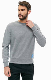 Серый свитшот из хлопка Calvin Klein