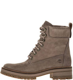 Высокие демисезонные ботинки из нубука Timberland