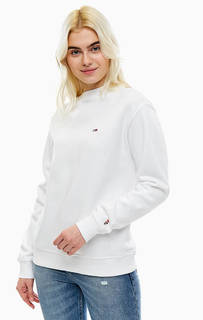 Свитшот белого цвета с длинными рукавами Tommy Jeans