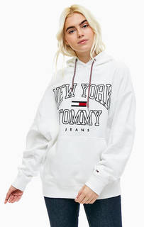 Хлопковая толстовка оверсайз с капюшоном Tommy Jeans
