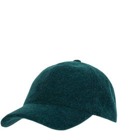 Зеленая полушерстяная бейсболка Lacoste