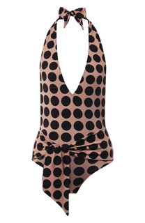 Слитный купальник с поясом в горох Stella McCartney