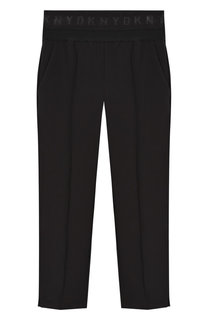 Брюки прямого кроя с эластичным поясом DKNY