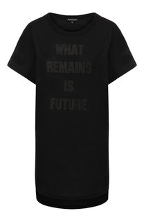 Хлопковая футболка с надписью Ann Demeulemeester