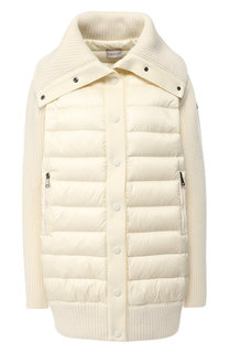 Утепленная куртка с отложным воротником Moncler