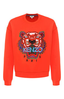 Хлопковый свитшот с вышивкой Kenzo