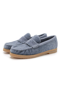 Кожаные лоферы Bromley с отделкой из овчины Stuart Weitzman